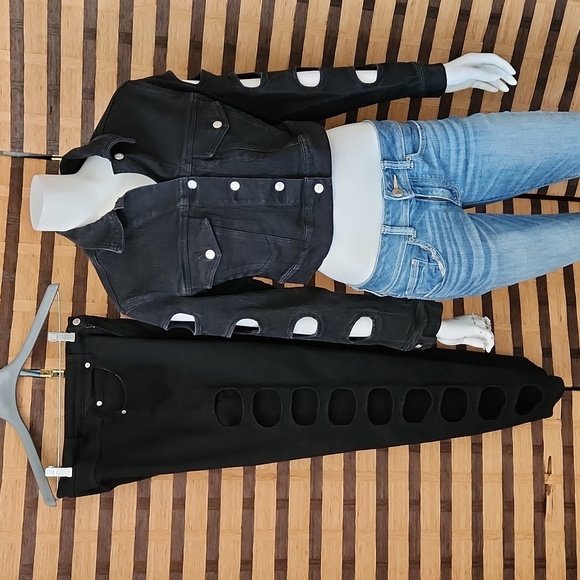 Vintage LA Blues cutout jean jacket and jeans - Picture 1 of 14